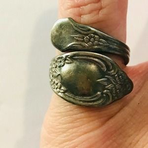 Rogers Oneida Flatware Ring Handmade Stainless Steel Size 5.5